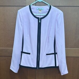 Nygard Light Pink Blazer with Black Accents